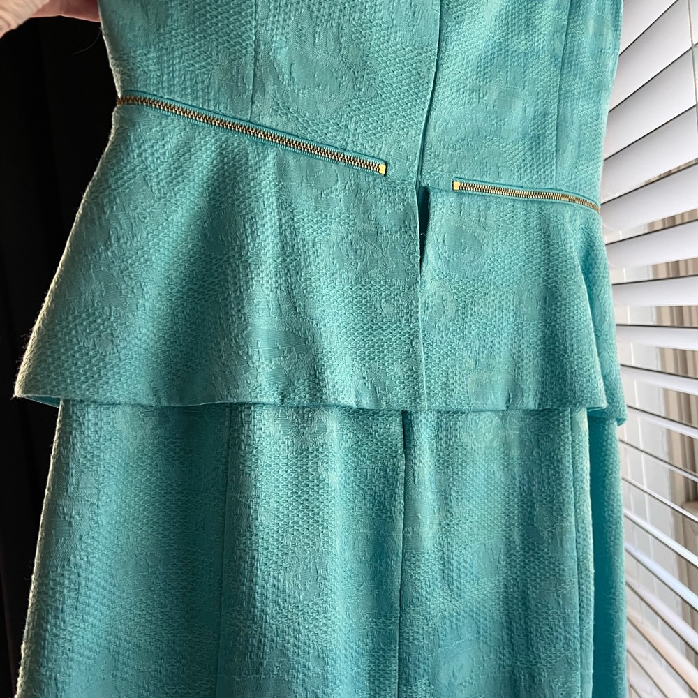 ANTONIO MELANI Teal Pencil Skirt Set - Picture 3 of 3